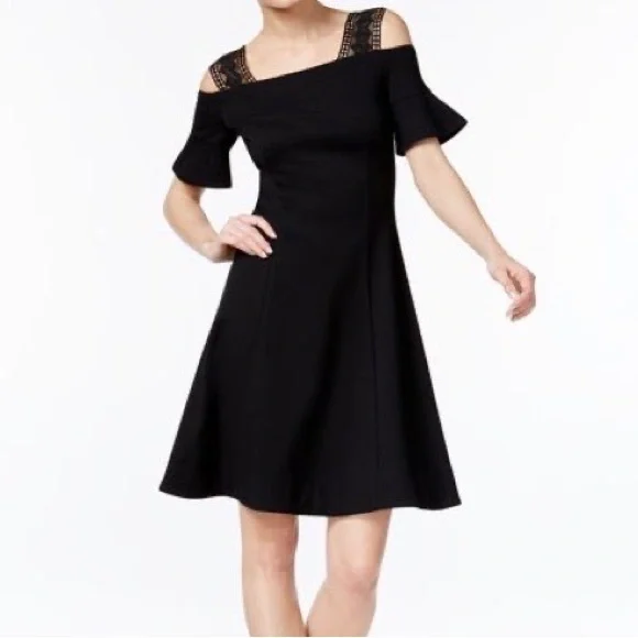 black aline dresses Draped Aline Dress